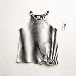 Old Navy NWT ribbed stripe tank top M(8Y)